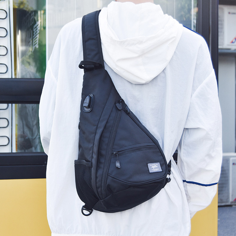 时尚休闲学生韩版胸包运动户外三角水滴包男女斜挎包大容量单肩包,箱包皮具/热销女包/男包,胸包,淘宝优惠券,粉丝福利购,淘宝优惠卷