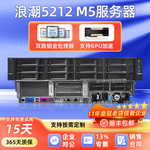 浪潮SA5212 M5服务器2U机架式3.5寸12盘位NVME U.2存储高性能主机