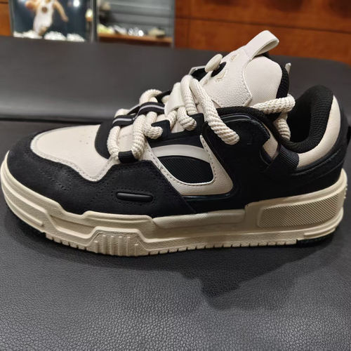 安踏板鞋秋冬新款潮流运动鞋男百搭厚底复古休闲板鞋 112518021R