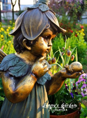 北欧童话摆件仿青铜