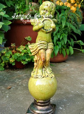 地中海风复古天使孤品摆件