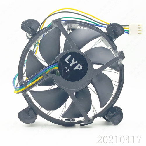 LYP 12V 0.23A 4线PWM 9CM 台式电脑CPU散热风扇带散热铝 散热器