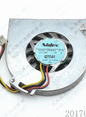 原装Nidec D04F-05BS1 01A 5V 0.18A 富士通 S5582 笔记本CPU风扇