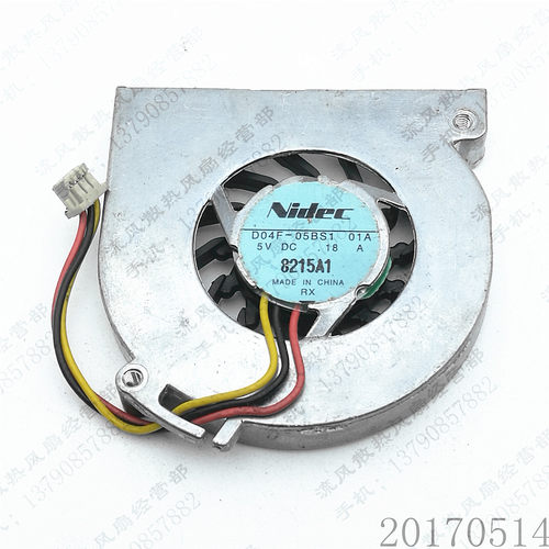 原装Nidec D04F-05BS1 01A 5V 0.18A 富士通 S5582 笔记本CPU风扇