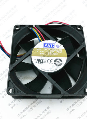 AVC 8025 8CM 48V 0.20A DATA0825B8S P006四线中兴设备专用风扇