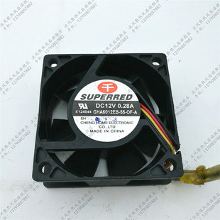 0.28A CHA6012EB 原装 12V 6厘米3线双滚珠风扇 千红6023