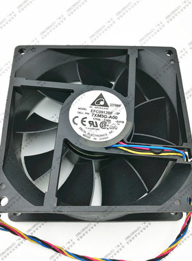 全新台达 EFC0912BF WC236 12V 0.60A 9CM 9032 4线 温控散热风扇