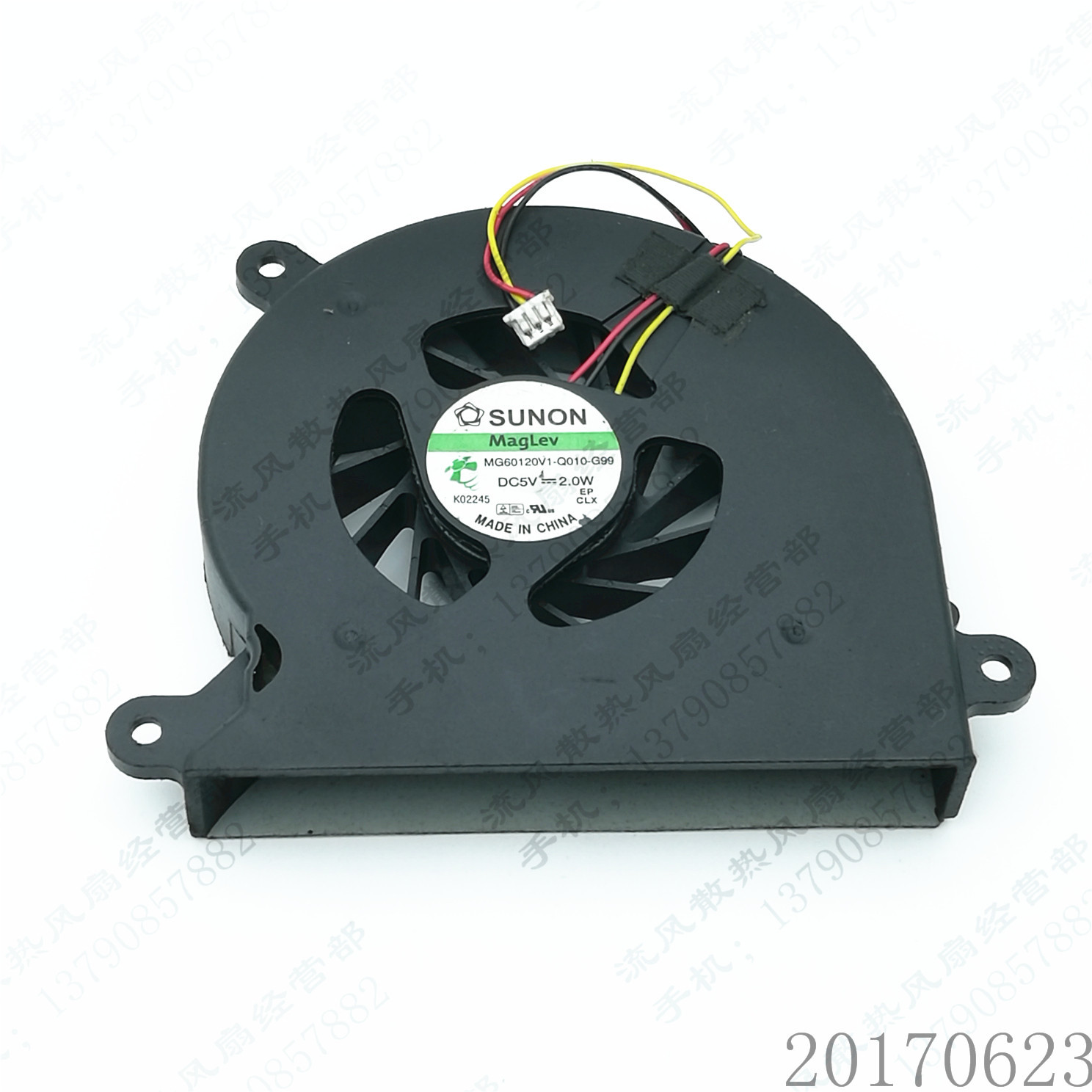 原装SUNON MG60120V1-Q010-G99 5V 2W 3线 笔记本电脑CPU散热风扇