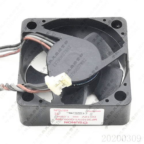 原装 SUNON MF30101V1-Q000-G99 3010 12V 1.02W 3CM 投影机风扇
