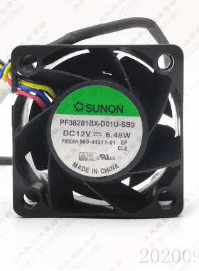 原装 SUNON PF38281BX-D01U-SB9 3828 3.8CM 12V 6.48W 风扇风机