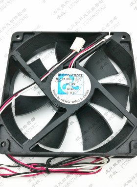 原装欣瑞联 12025 RDL1225S 12V 0.18A 12厘米 3线静音机箱风扇