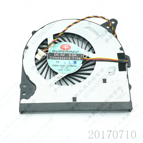 原装 SUPERRED CHA5205CS-T15BDC5V 0.5A 3线 笔记本CPU散热风扇