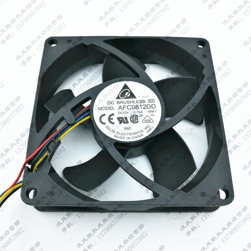 台达 AFC0812DD 12V 0.75A 8CM 8020 4线PWM温控 CPU 机箱风扇