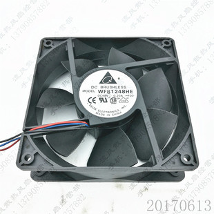 FOO 48V 3线 台达 散热风扇 12CM WFB1248HE 12038 原装 0.20A