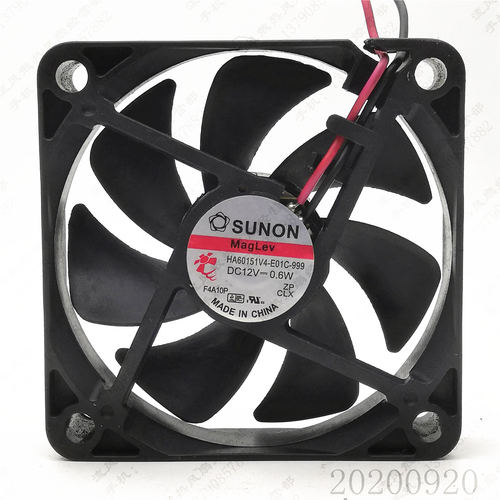 原装 SUNON HA60151V4-E01C-999 12V 0.6W 6CM 6015 静音散热风扇