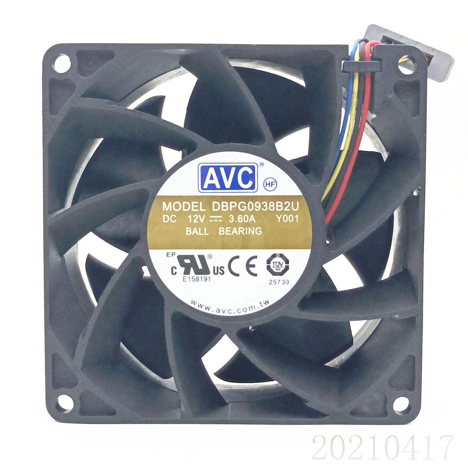 原装AVC 9038 DBPG0938B2U 12V 3.6A 9CM 大风量服务器散热风扇
