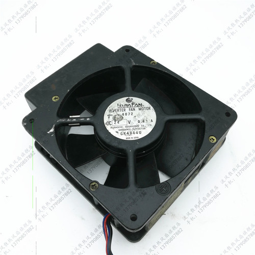 IKURA FAN 4072 DC24V耐高温带感应7线风扇 RZ1605A 0.41A 12038