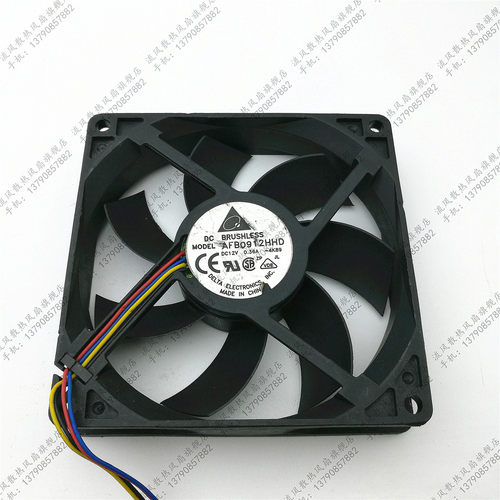 台达Delta 9CM 9020风扇 双滚珠 四线PWM智能控速 AFB0912HHD