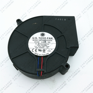 9733 USTF97B3324HW 24V 0.6A 厘米涡轮鼓风机 U.S.TOYO 9CM FAN