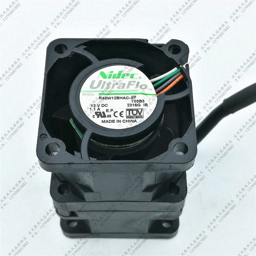 原装NIDEC R40W12BHAC-07 12V 1.1A 4CM 服务器散热风扇