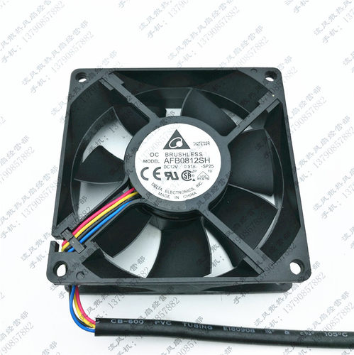 台达AFB0812SH -SP25 12V 0.51A 8025大风量4线PWM温控机箱风扇