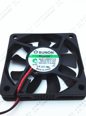 KDE1206PFV3原装建准SUNON 6010 0.6W 6厘米 超薄磁悬浮静音风扇