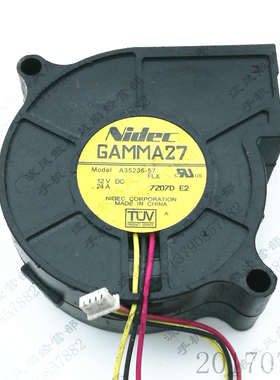 原装 NIDEC GAMMA27 A35236-57 6025 12V 0.24A 投影机涡轮风扇