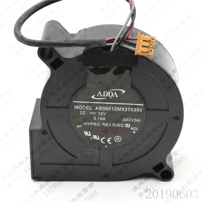 全新 ADDA AB06012MX250300 6CM 12V 0.18A 明基MX703投影机风扇