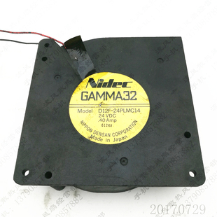 24PLMC14 24V 0.4A 原装 12CM D12F 12032 涡轮鼓风机风扇 Nidec