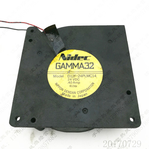 原装 Nidec D12F-24PLMC14 24V 0.4A 12032 12CM 涡轮鼓风机风扇