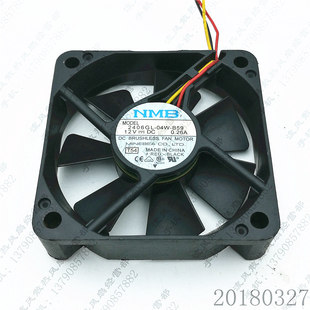 12V 电源散热风扇 2406GL 3线 6CM 0.26A 6015 B59 04W NMB 原装