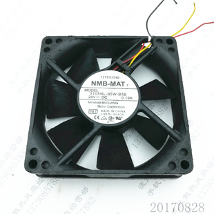 0.19A 变频器散热风扇 3108NL 3线 8cm 8020 24V B59 05W NMB 原装
