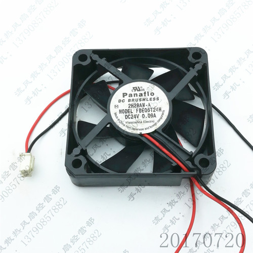 原装Panaflo 2H28AW-A FBE06T24H 24V 0.09A 6015 6CM 散热风扇