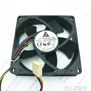 8020 8CM PWM电源 台达 散热风扇 4线 AFC0812DD 0.75A 原装 12V