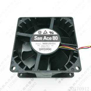 8038 12V 1.1A 原装 3线 9G0812G1031 8CM 服务器散热风扇 三洋