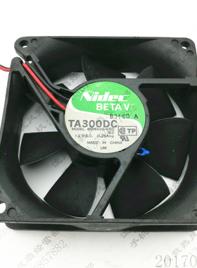 原装 Nidec M33406-55G 12V 0.29A 8CM 8025 2线 静音散热风扇
