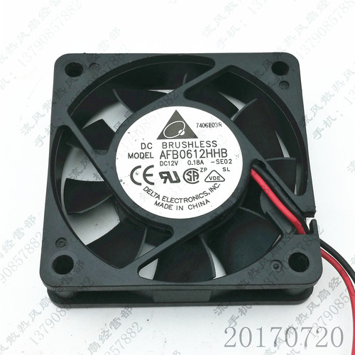 原装 台达 AFB0612HHB 6015 12V 0.18A 6cm CPU 机箱 散热风扇