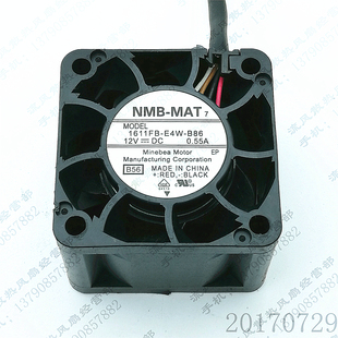 0.55A 服务器散热风扇 1611FB 4线 4CM 4028 12V B86 E4W NMB 原装