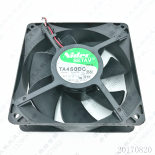 B34978 12CM NIDEC 变频器风扇 12038 TA450DC 0.41A 原装 24V
