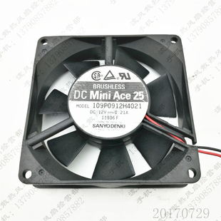 12V 0.21A 9025 原装 电源 109P0912H4021 2线 机箱散热风扇 三洋