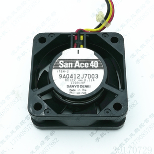 12V 0.11A 4015 原装 南北桥 9A0412J7D03 4cm 电源散热风扇 三洋