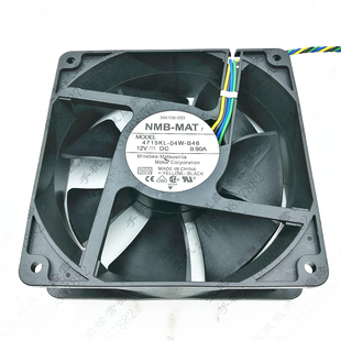 4715KL 04W 12cm NMB 4线PWM散热风扇 0.90A 12038 12V 原装 B46
