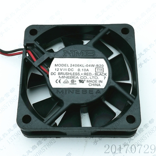 04W B20 6CM NMB 静音电源散热风扇 0.1A 2406KL 12V 原装 6015