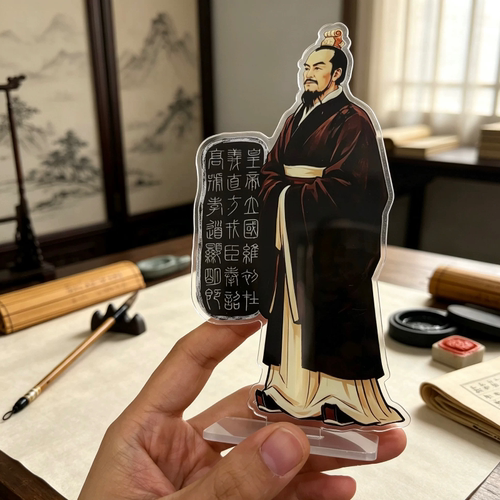 李斯峄山碑篆书皇帝立国文创周边亚克力立牌