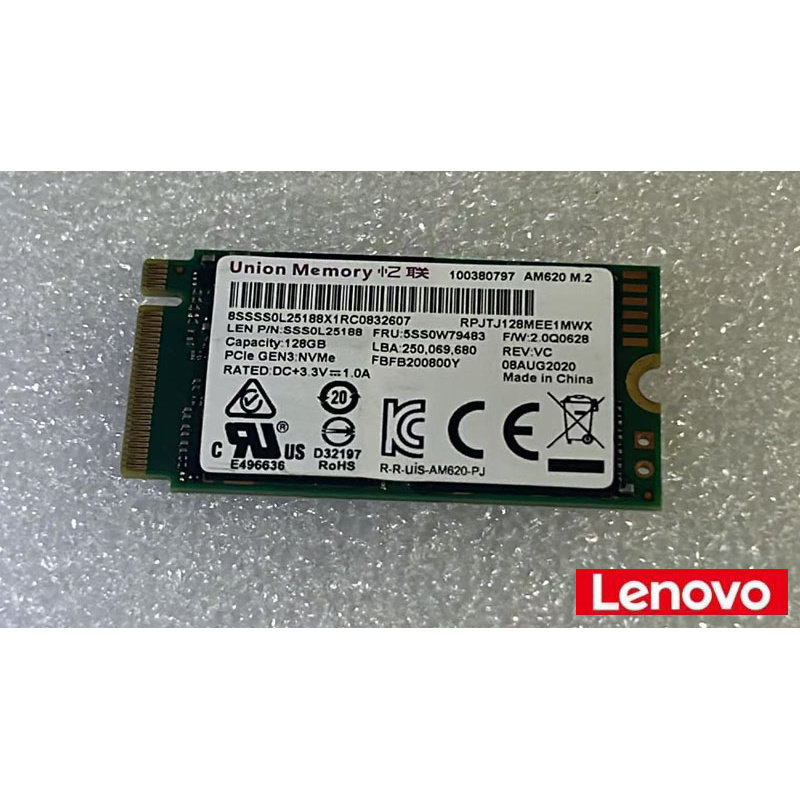 UnionMemory/忆联AM620 128G 2242固态硬盘M.2 NVMe固态硬盘PCIe