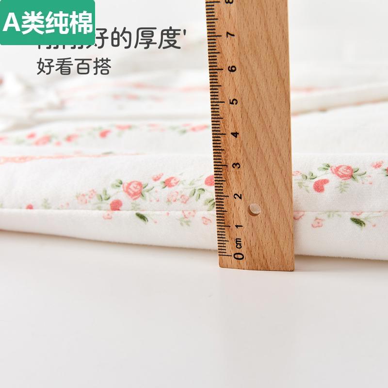 全棉婴儿夹棉连体衣秋冬季可爱保暖外出棉服舒适居家哈衣女宝宝爬