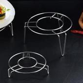 不锈钢蒸架隔水锅蒸饭内架子三角架厨房高压锅蒸菜架蒸笼蒸鱼蒸格