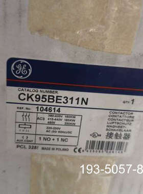 议价GE通用电气接触器CK95BE311N，波兰，型详谈