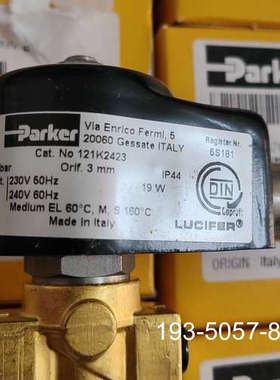 原装正品121K2423电磁阀，Parker原厂121k2421价格详谈