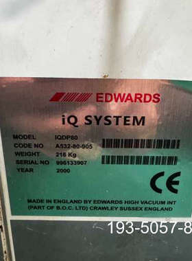 EDWARDS爱德华IQDP80真空泵，英国，型号A详谈报价